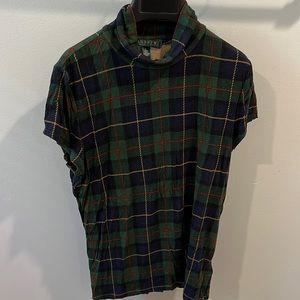 Tartan Plaid Turtleneck Top 🎁